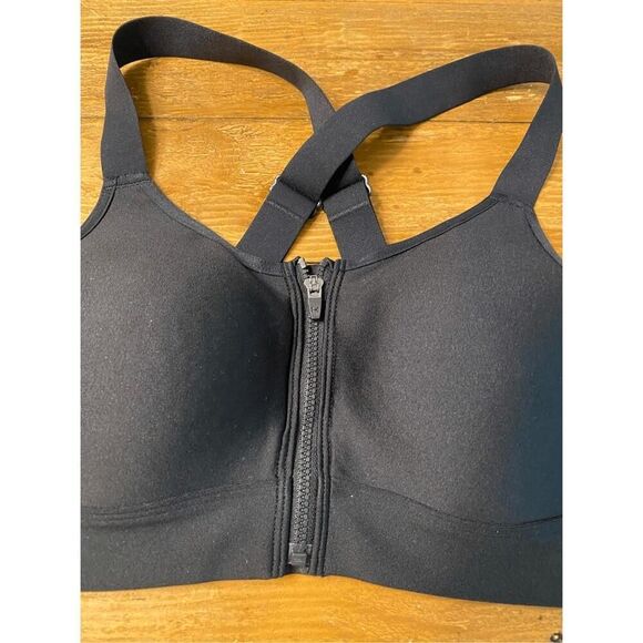 Under Armour Small Women's Continuum High Impact Zip Sports Bra black - Picture 2 of 5